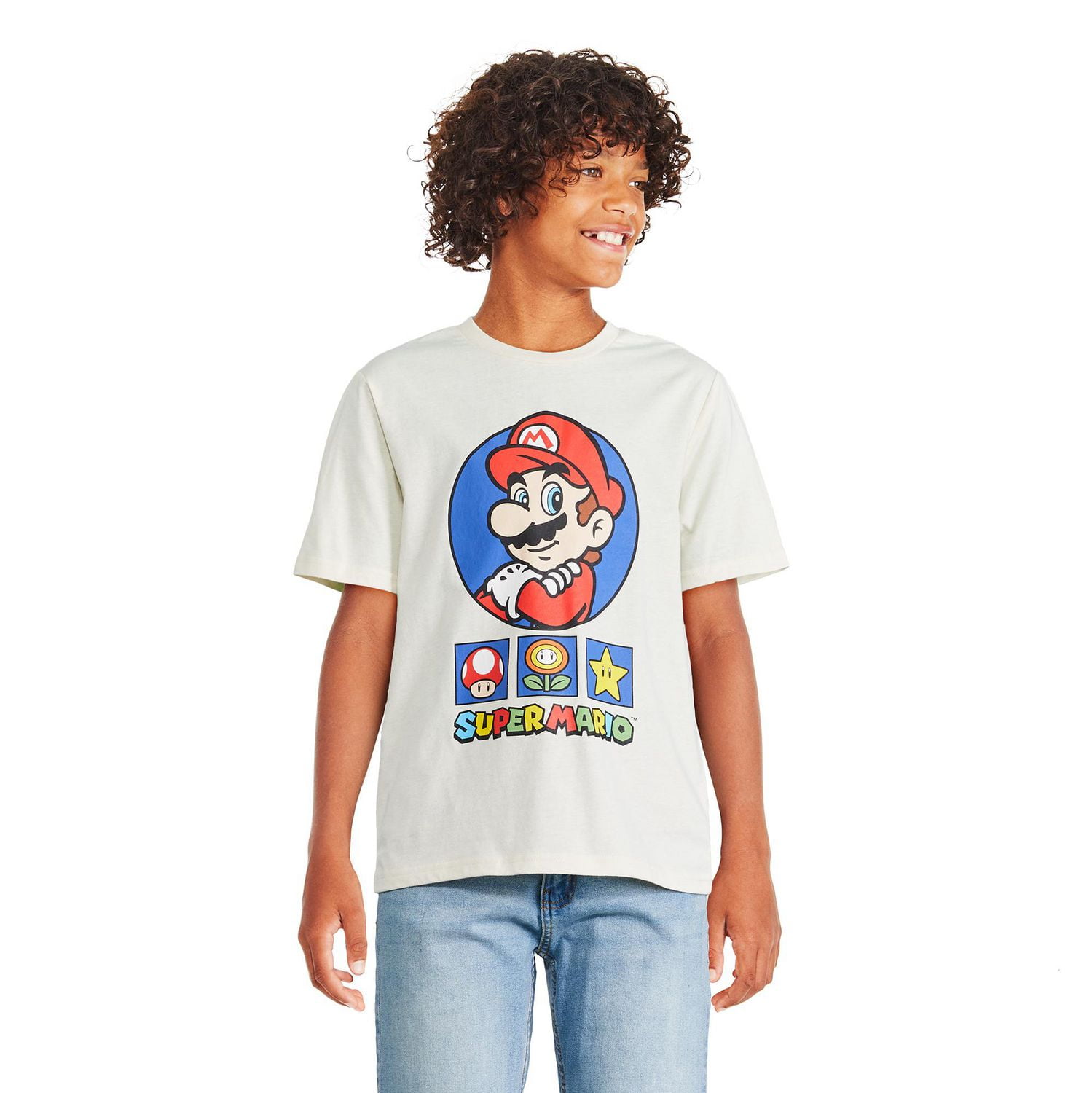 Super Mario Boys' Short Sleeve Tee