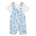 thumbnail image 2 of Disney Infants' Gender Inclusive Mickey Mouse Overall 2-Piece Set, 2 of 2