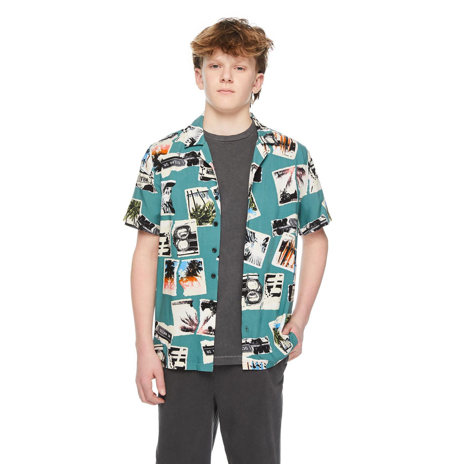 Jackson Boys' Short Sleeve Resort Shirt