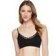 thumbnail image 1 of George Women's Seamless Bralette with Lace Trim, 1 of 3