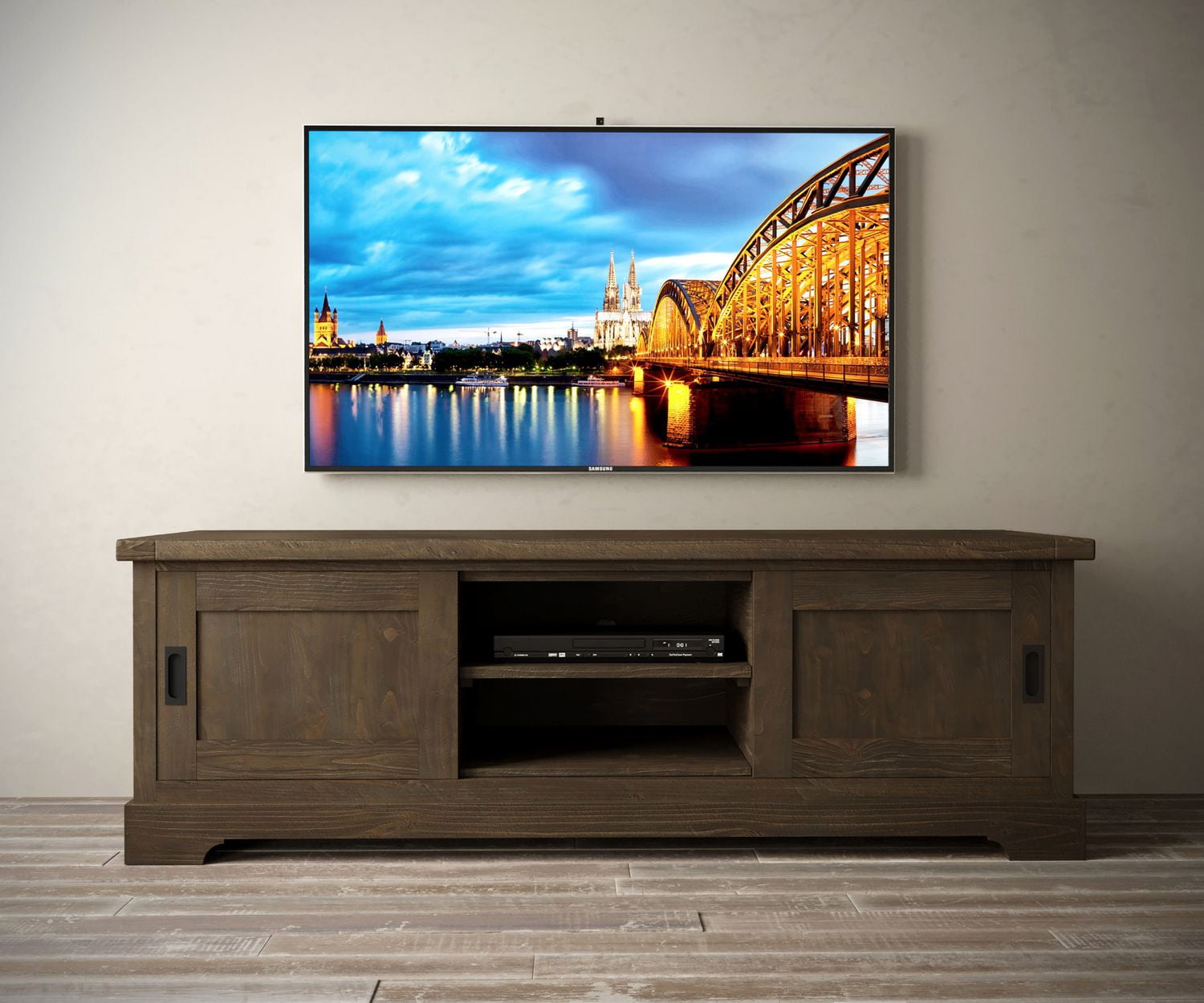 Urban Woodcraft 68'' Huntsville Espresso Pine TV Stand Walmart Canada