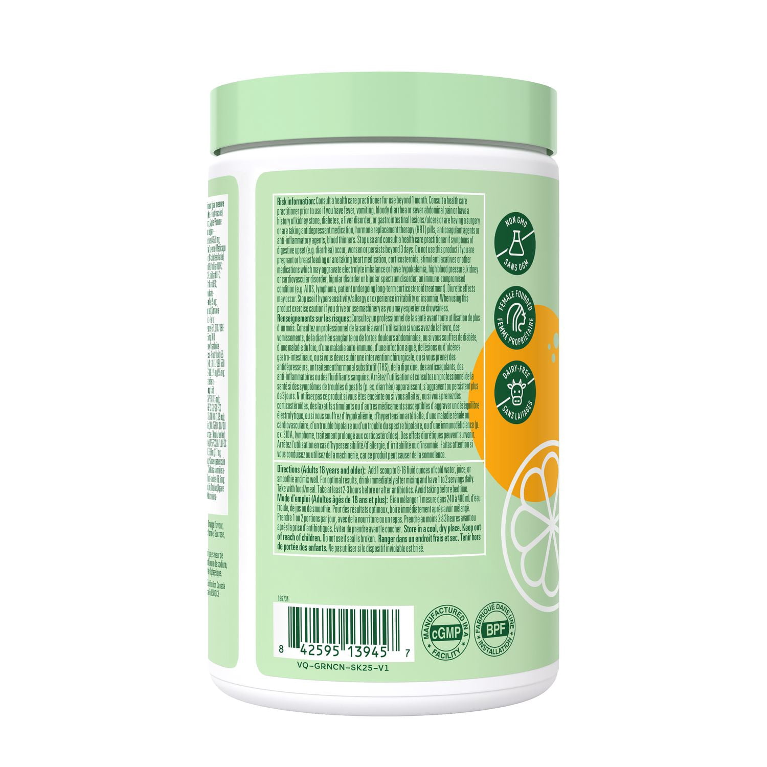 thumbnail image 2 of Bloom Nutrition Greens & Superfoods Powder, Orange Passionfruit, 25 Servings, 2 of 3