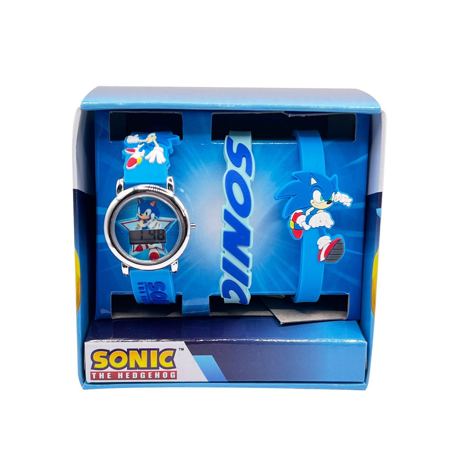 Ensemble de montres en caoutchouc découpé au laser ACL avec bracelet Sonic pour enfants