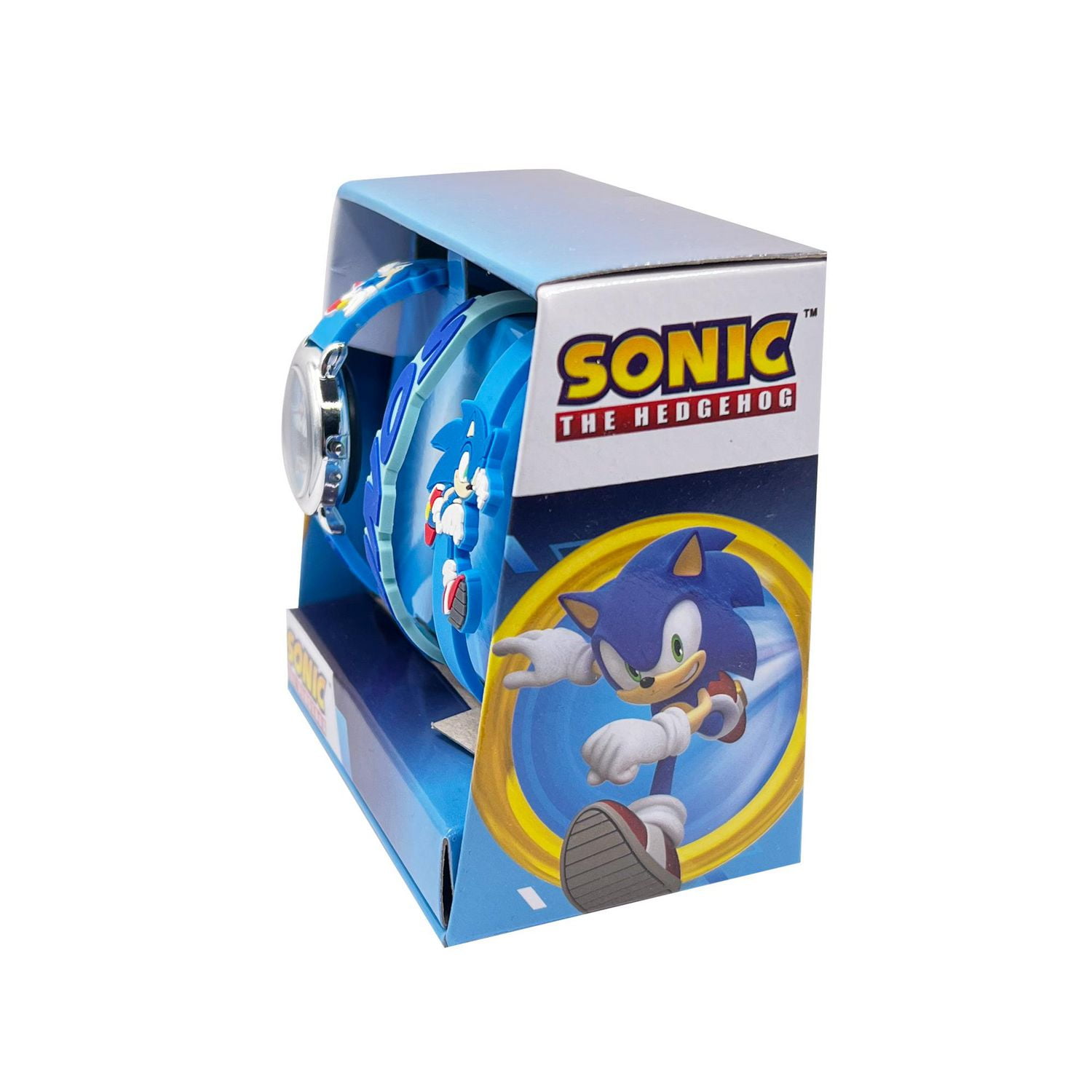Sonic Kids Laser Rubber LCD Watch With Bracelet Set