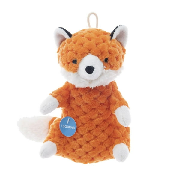 Only The Best For My Dog ®​ 6-inch Stuffed Plush Squeaky Dog Toy, Orange Fox