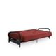 Cadre de futon en métal à accoudoirs avec matelas futon de 6 po et pinces – image 4 sur 7