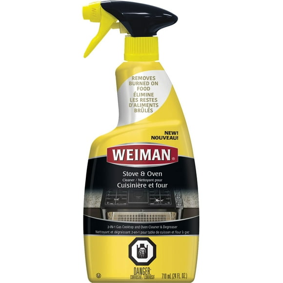 Weiman 2-1 Gas Cooktop Stove & Oven Cleaner and Degreaser, 24 oz, Weiman 2-1 Stove & Oven Cleaner and Degreaser