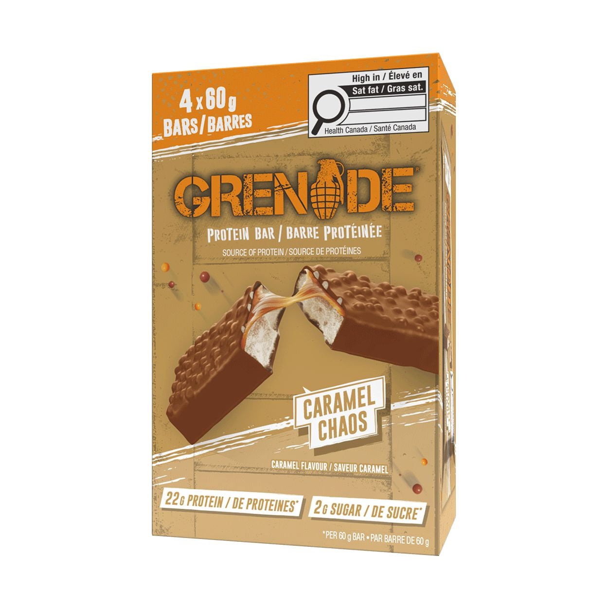 Grenade Protein Bar Caramel Chaos 4pk