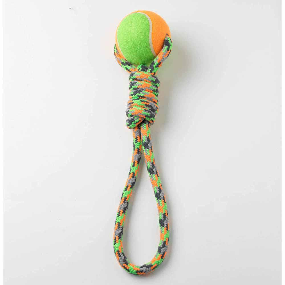 Petrageous Fiestarope Twisted Tug Rop With Jumbo Tennis Ball Walmart