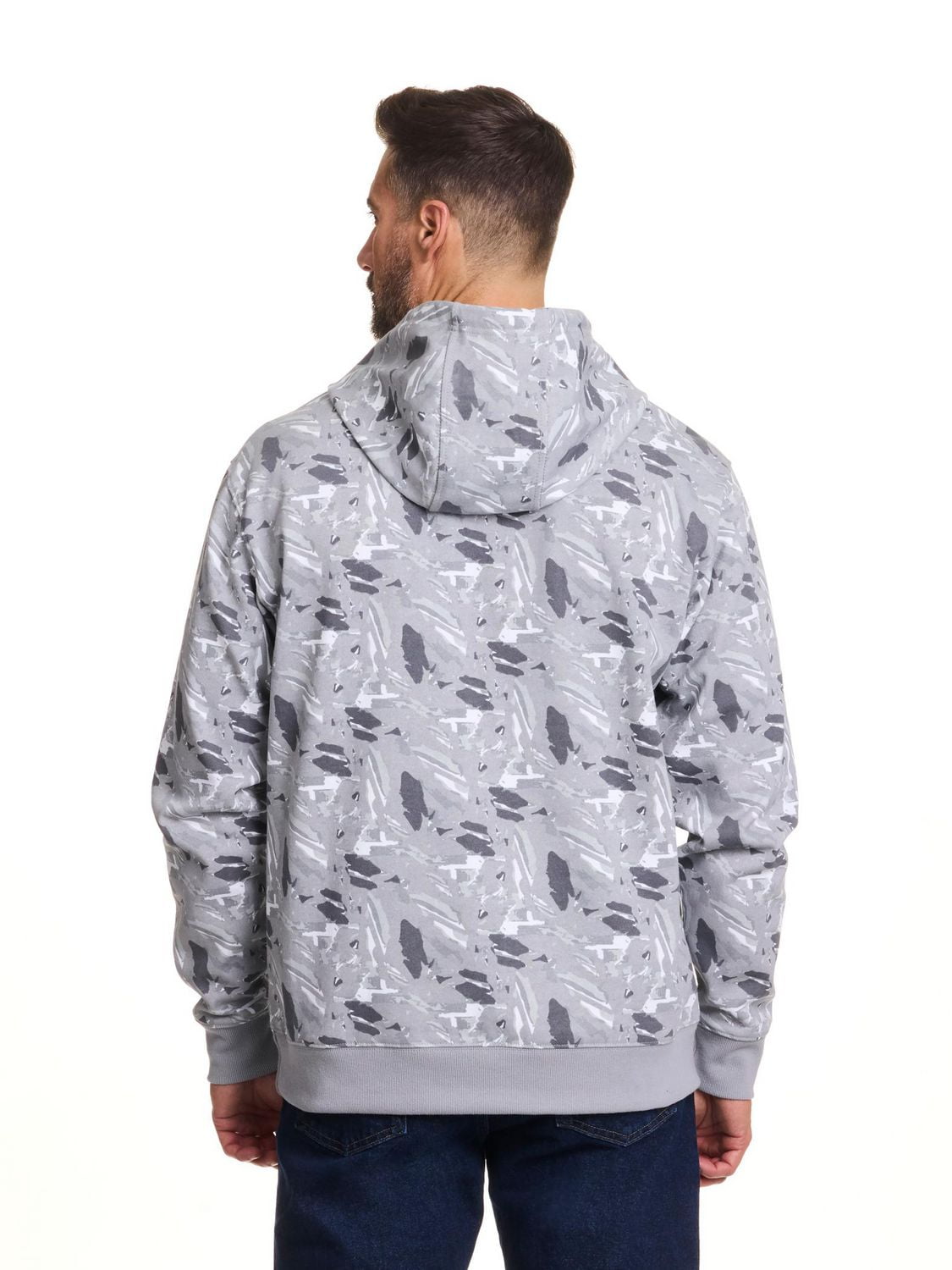 John Deere Men’s Core Logo Pull Over Fleece Hoodie Graphic Camo Print