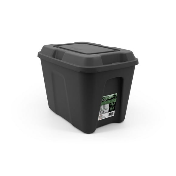 44.5L Black Tote, 44.5L storage Tote, made in Canada