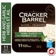 thumbnail image 1 of Cracker Barrel Natural Cheddar Cheese Herb Garlic Slices, 1 of 1