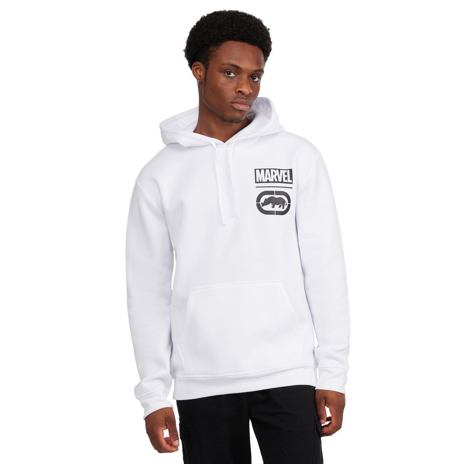 White cheap marvel hoodie