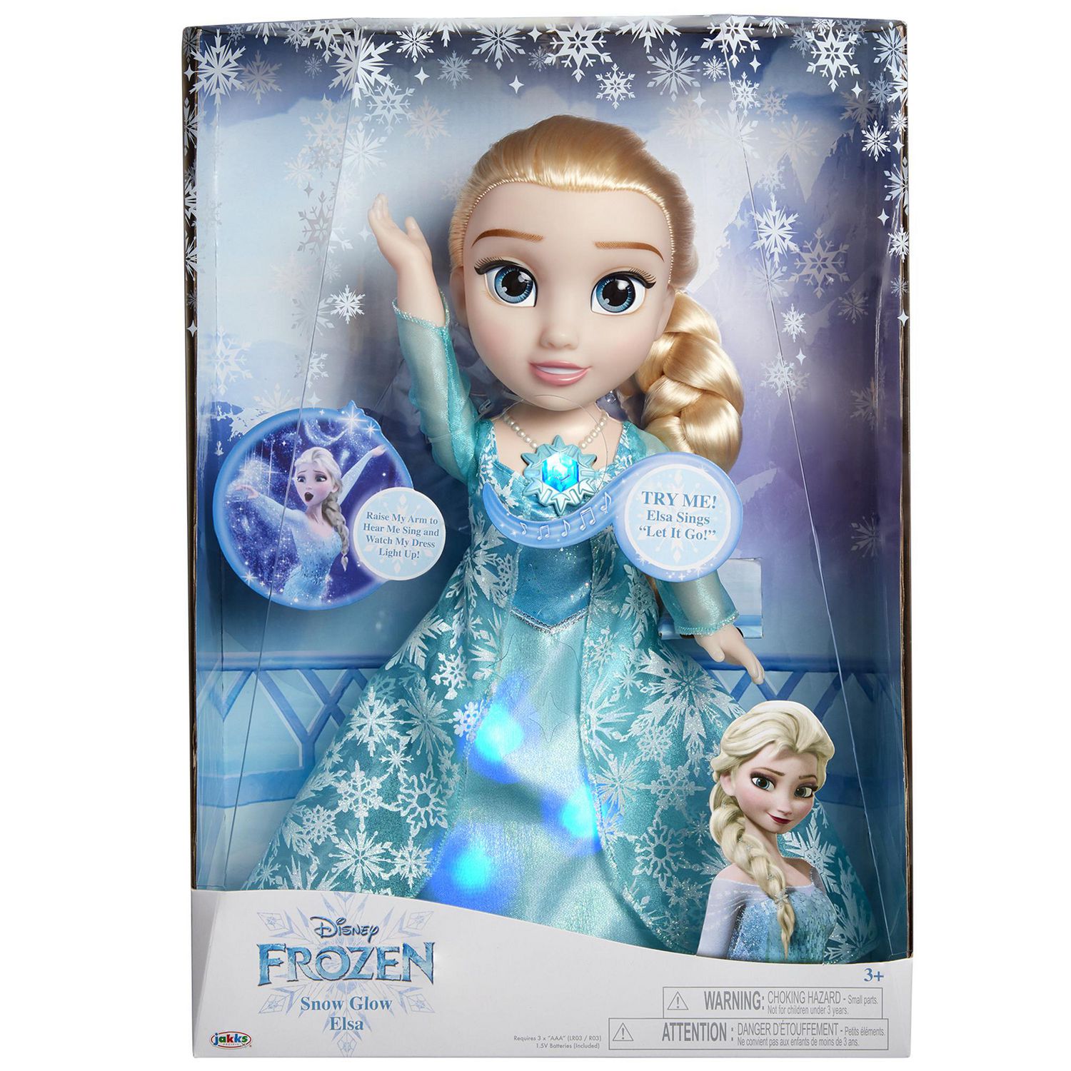 frozen light up elsa doll