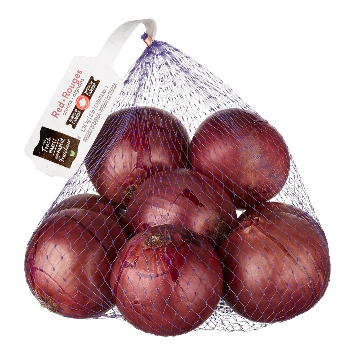 Oignons rouges Mon marché fraîcheur 1,36 kg