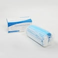 thumbnail image 1 of 50 Masques faciaux jetables – à 3 plis, bleu, 1 of 4