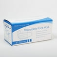 thumbnail image 2 of 50 Masques faciaux jetables – à 3 plis, bleu, 2 of 4