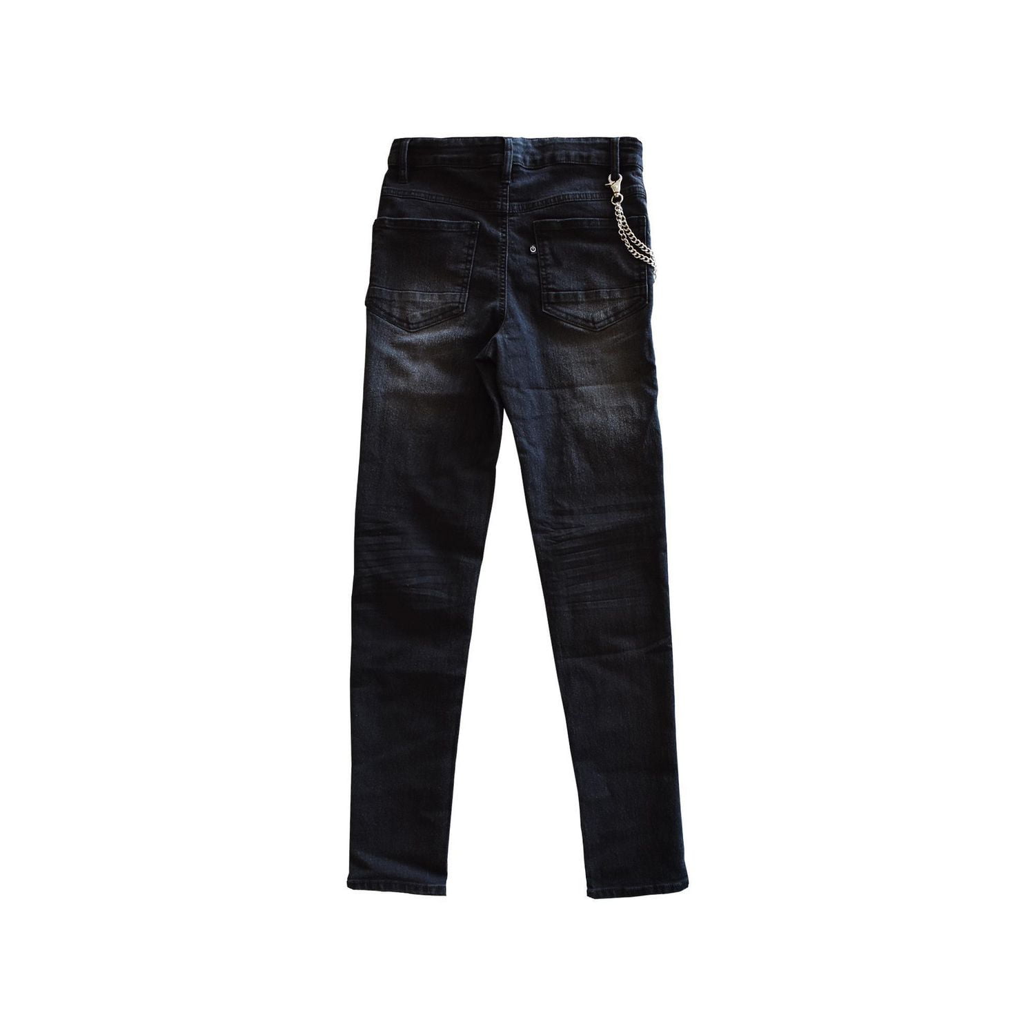 Garçon Mini Pop Jeans Rocker Street Denim Gris Foncé Pour Enfants