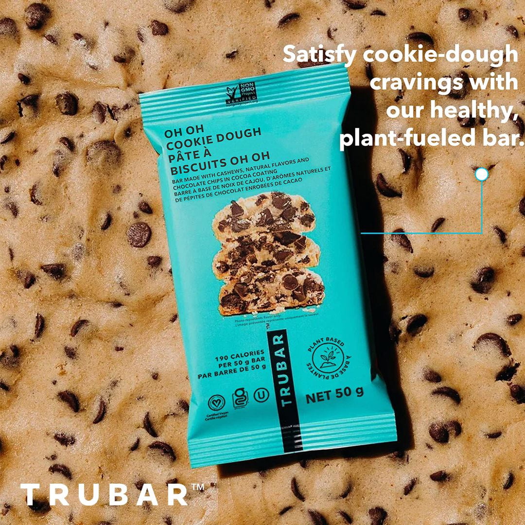 thumbnail image 4 of Oh Oh Cookie Dough, 12g Protein, 12g Fibre, Gluten Free, Plant Based, No Dairy or Soy, 190 Calories, 50g Bar, 4 of 5