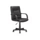 CorLiving LOF-809-O Chaise de bureau exécutif en similicuir Noir – image 1 sur 5