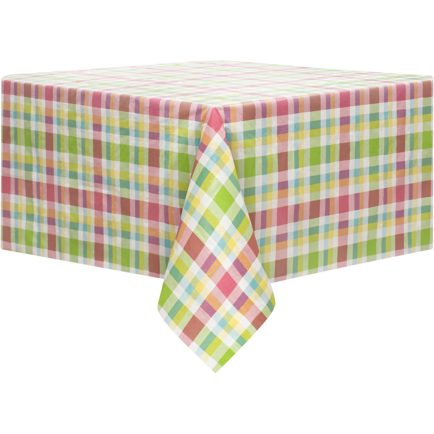 Plaid PEVA tablecloth 52"x70" Walmart Canada
