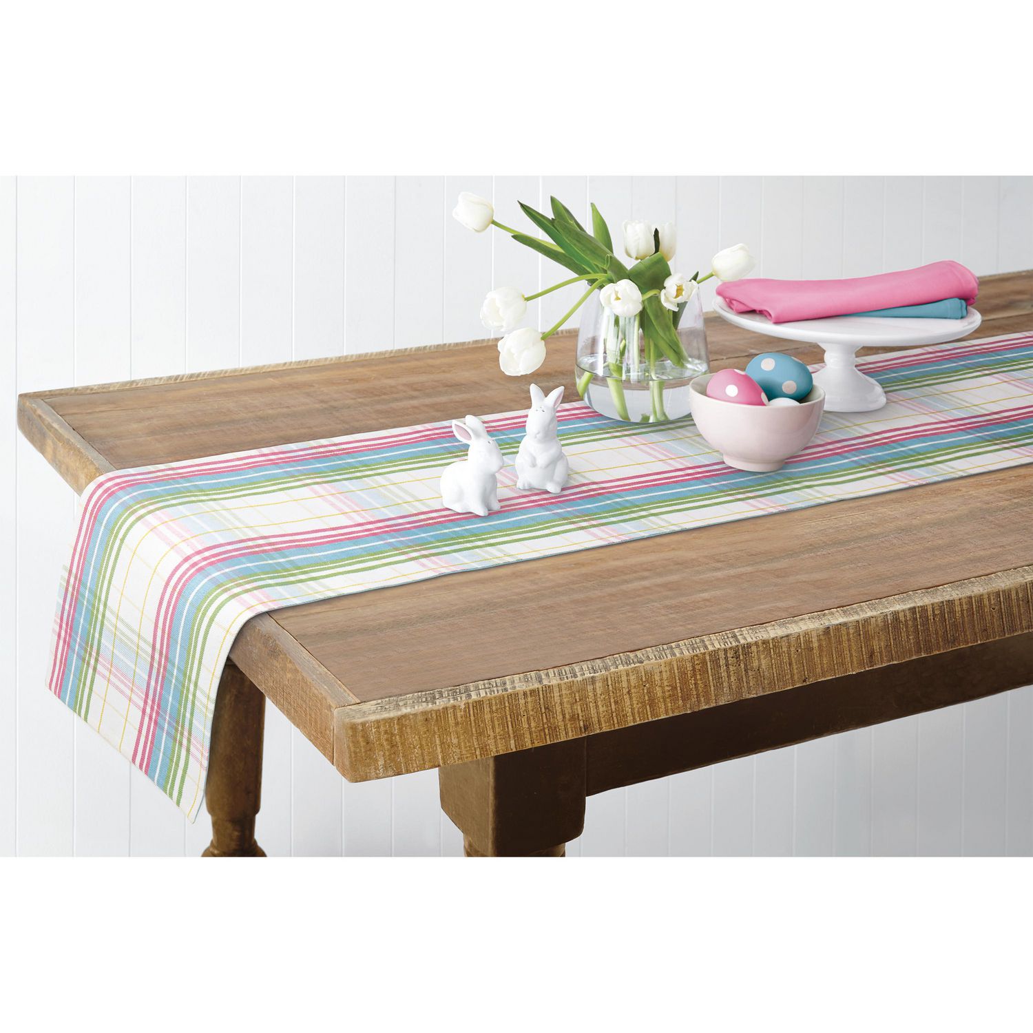 Pastel plaid table runner 14"x72" Walmart Canada