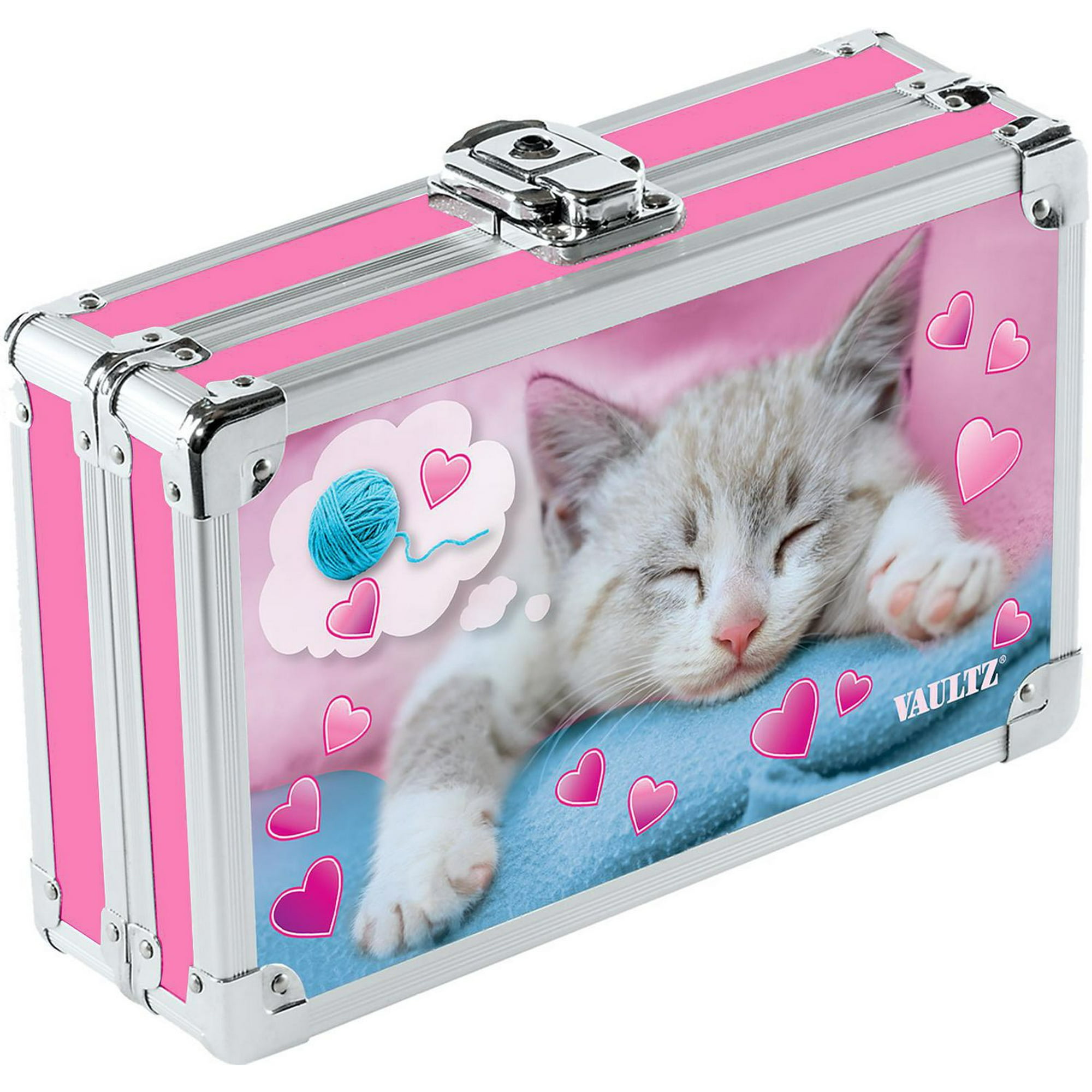 Vaultz Locking Pencil Box - Dreaming Kittens