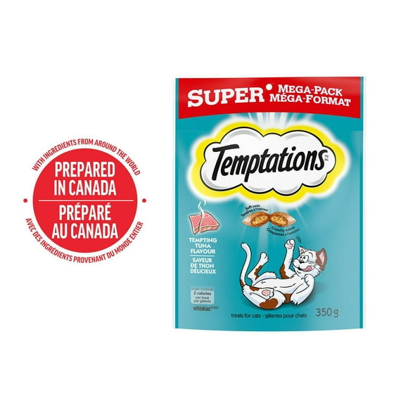 Temptations Tempting Tuna Flavour Soft & Crunchy Adult Cat Treats, 350g
