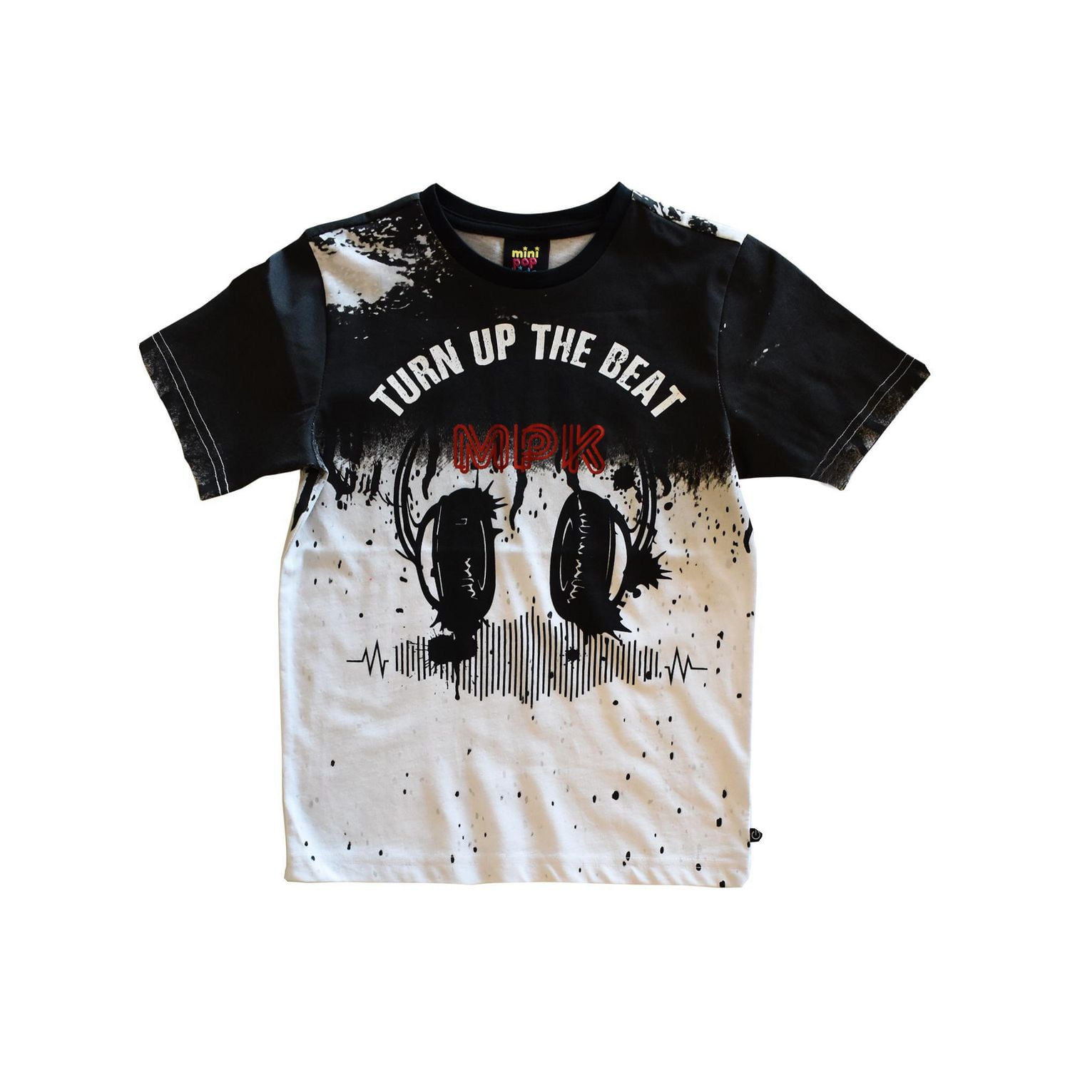 Garçon Mini Pop T-shirt Turn Up The Beat pour enfant