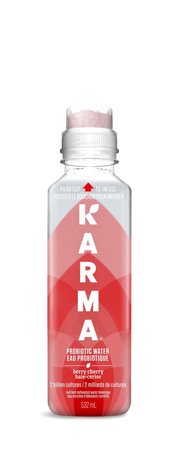 Karma Probiotic Water, Berry Cherry, Nutrient Enhanced