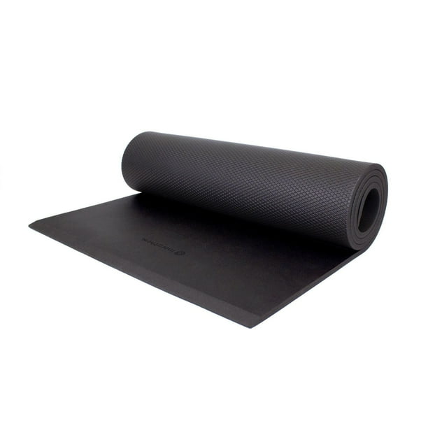 Gymax Large Yoga Mat 6' x 4' x 8 mm Thick Workout Mats for Home Gym  Flooring Black