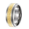 thumbnail image 3 of QUINTESSENTIAL TITANIUM 8MM RING W/ SWIRL, 3 of 3