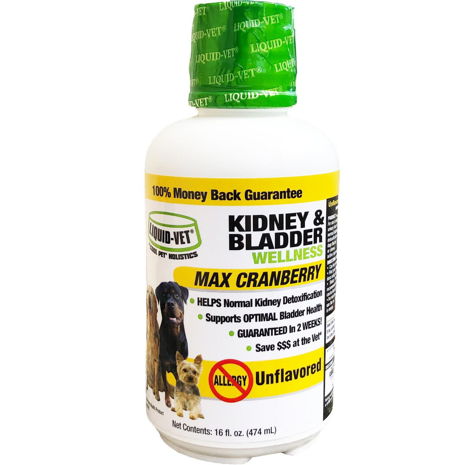 Liquid-Vet K9 Kidney & Bladder Wellness Allergy-Friendly Unflavored ...