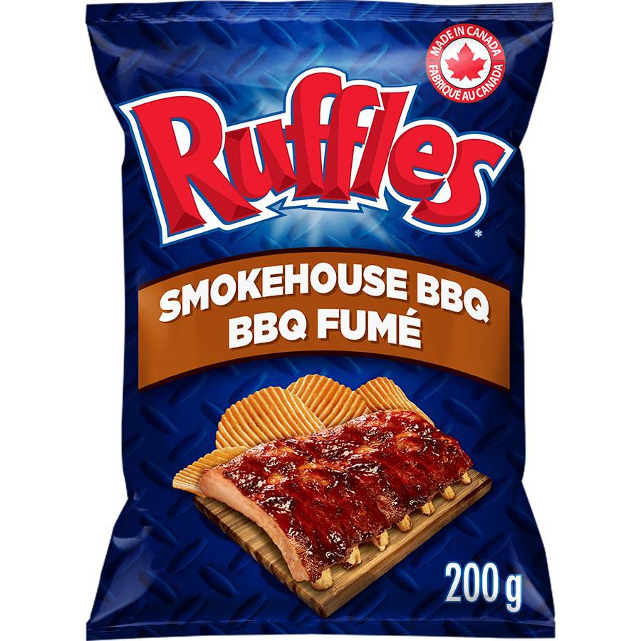 Ruffles Smokehouse BBQ Potato Chips Walmart Canada
