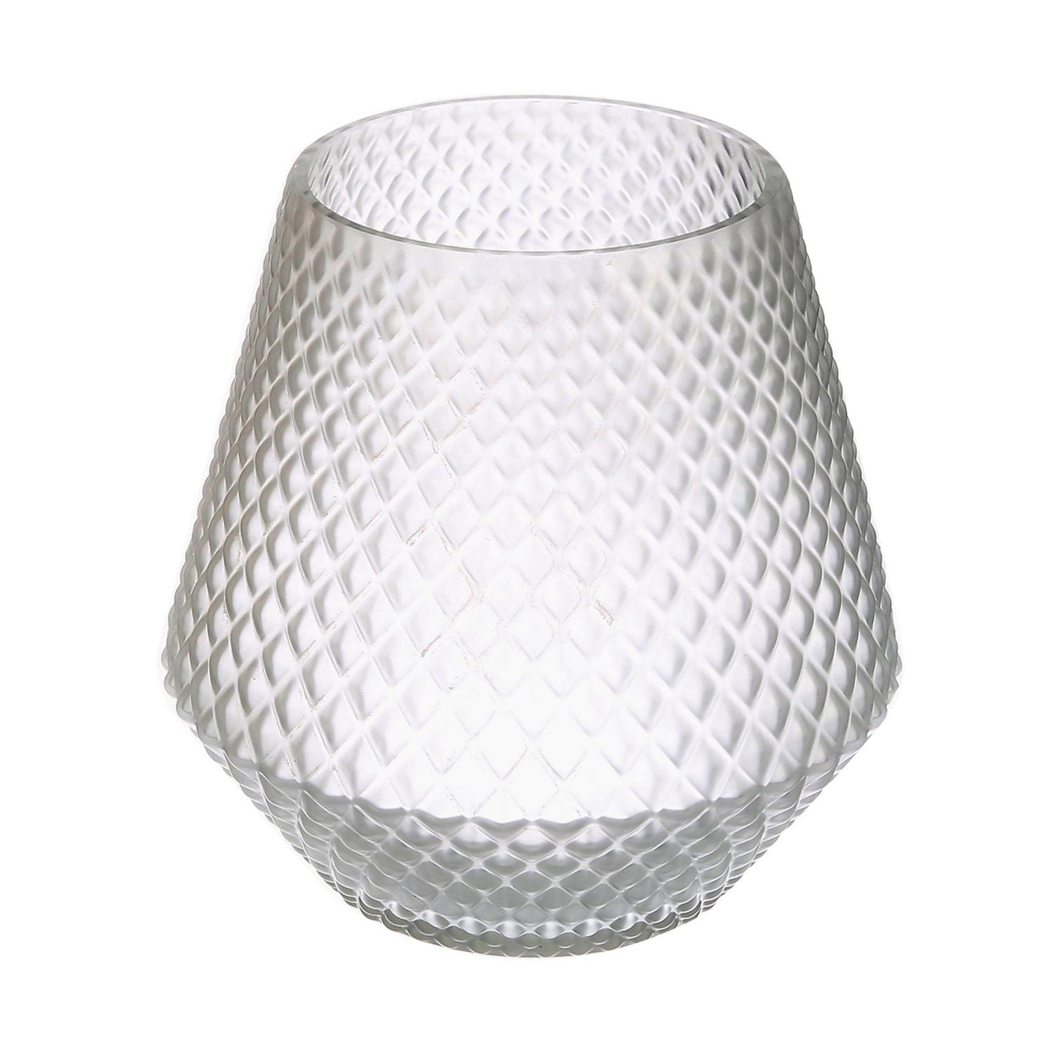 hometrends Frosted Grey Glass Vase Walmart Canada
