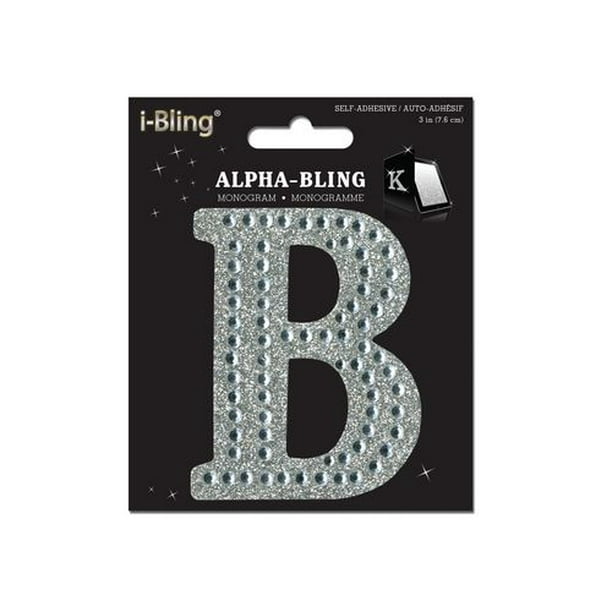 Monogramme de pierres brillantes "B" de la collection i-Bling