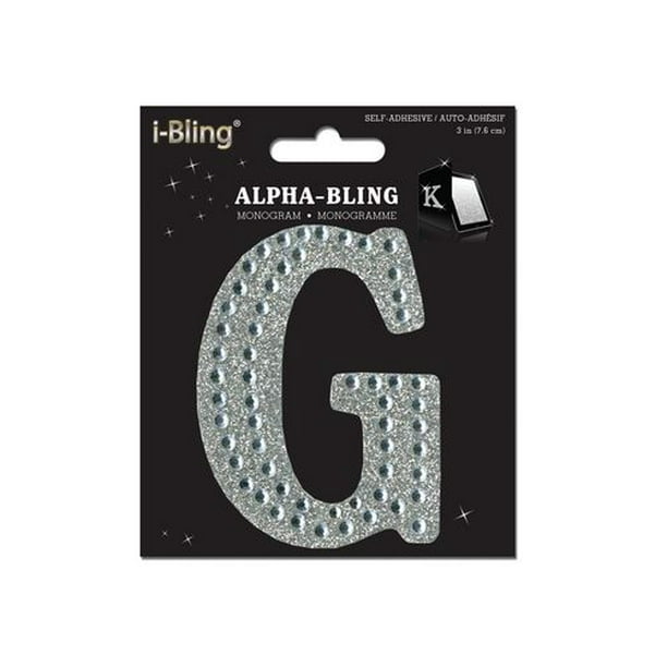 Monogramme de pierres brillantes "G" de la collection i-Bling