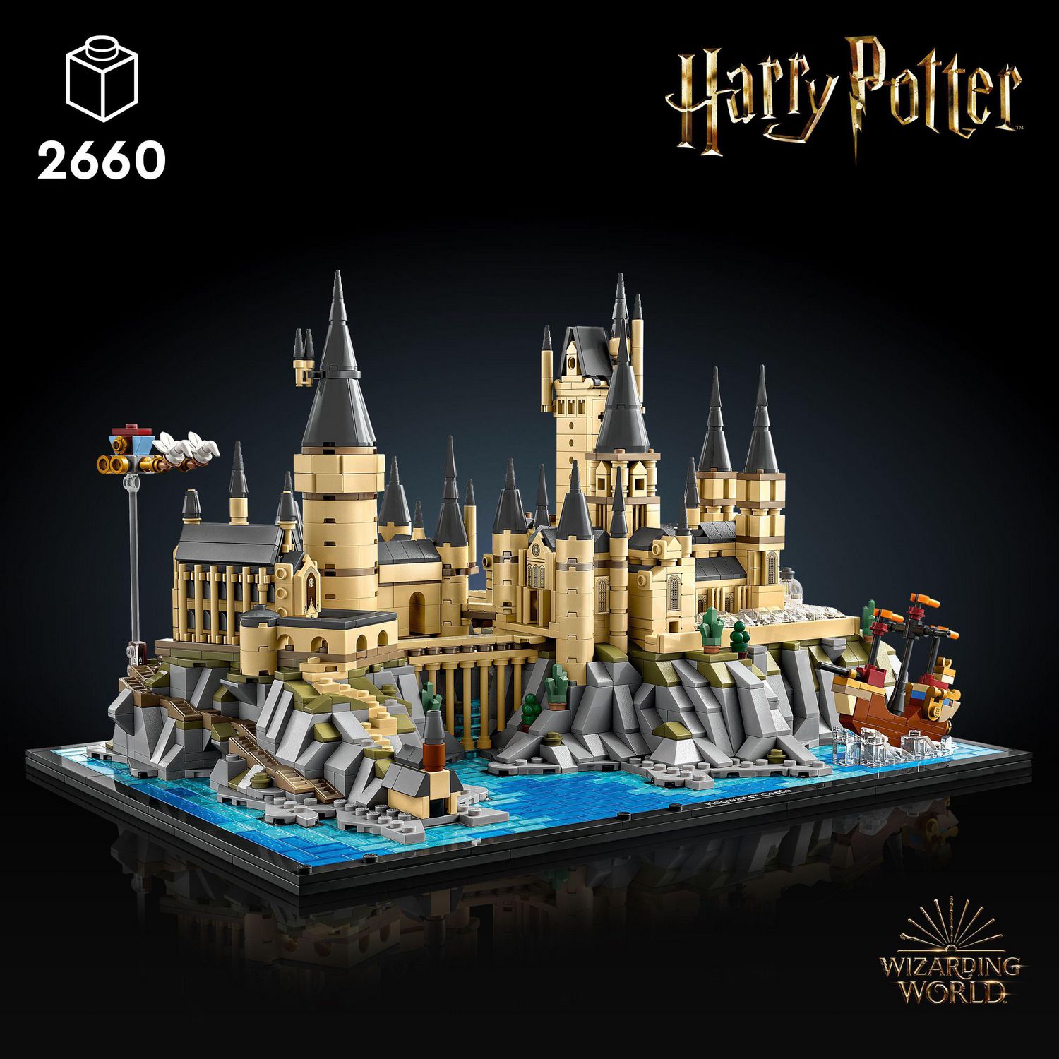 LEGO Harry Potter Le château et les terrains de Poudlard 76419 Ensemble de  construction (2660 pièces) 