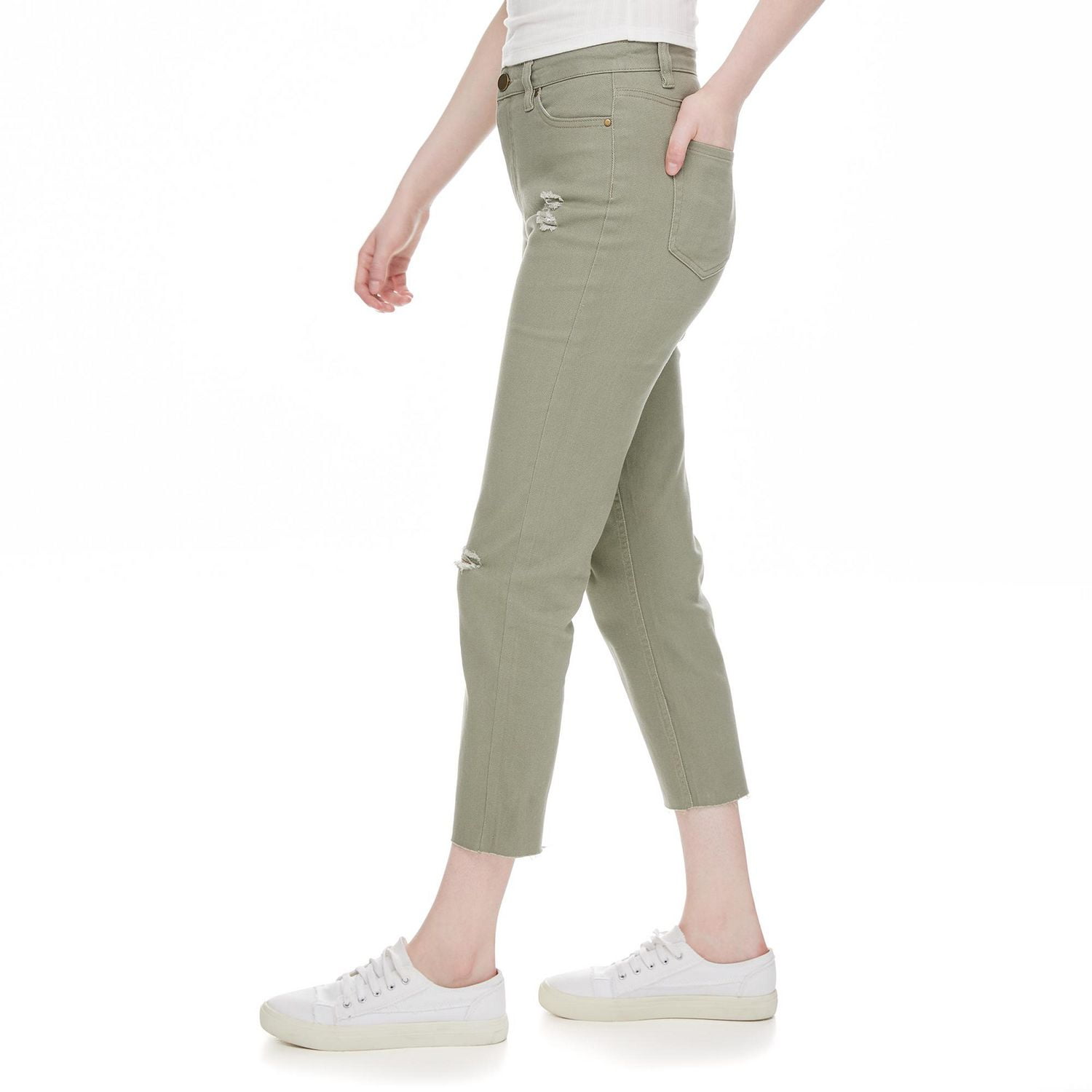 No Boundaries Women's Slim Crop Straight Pant