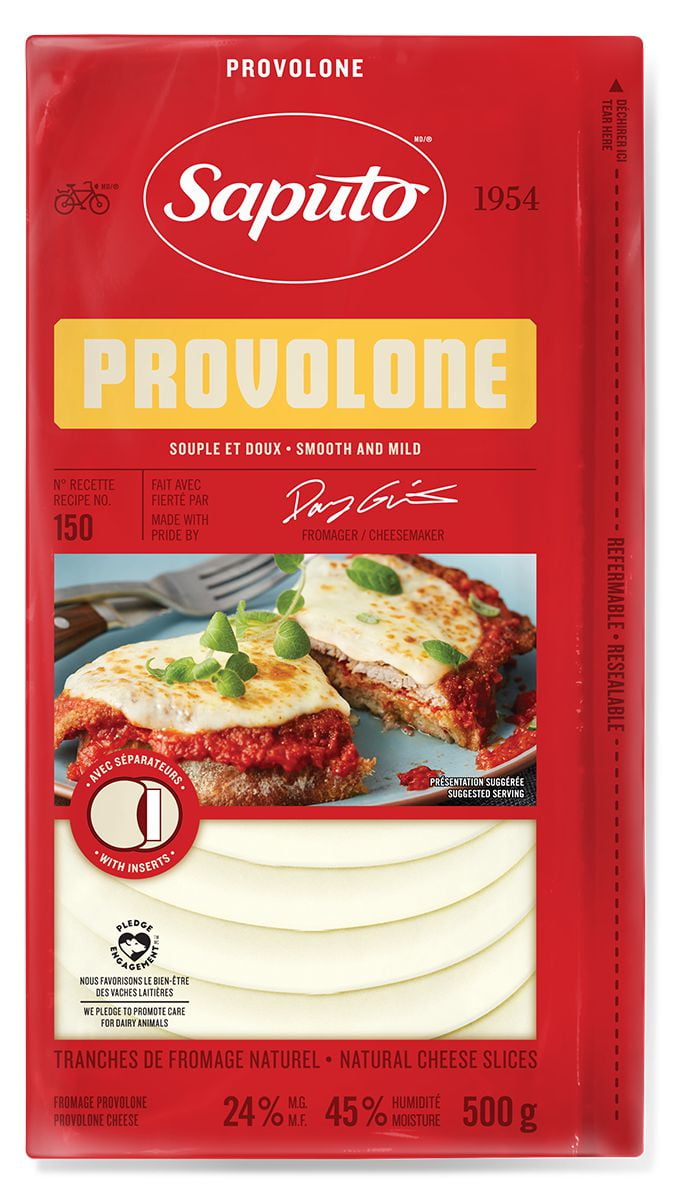 Saputo Provolone Cheese Slices, 500 g