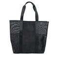 thumbnail image 2 of Time & Tru Mesh Tote Bag, Lightweight Multipurpose Design with Multiple Slip Pockets, Inner Zipper Pocket, Washable and Foldable with Shoulder Straps, 2 of 6