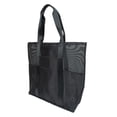 thumbnail image 4 of Time & Tru Mesh Tote Bag, Lightweight Multipurpose Design with Multiple Slip Pockets, Inner Zipper Pocket, Washable and Foldable with Shoulder Straps, 4 of 6