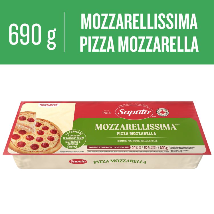Saputo Mozzarellissima Pizza Mozzarella Cheese