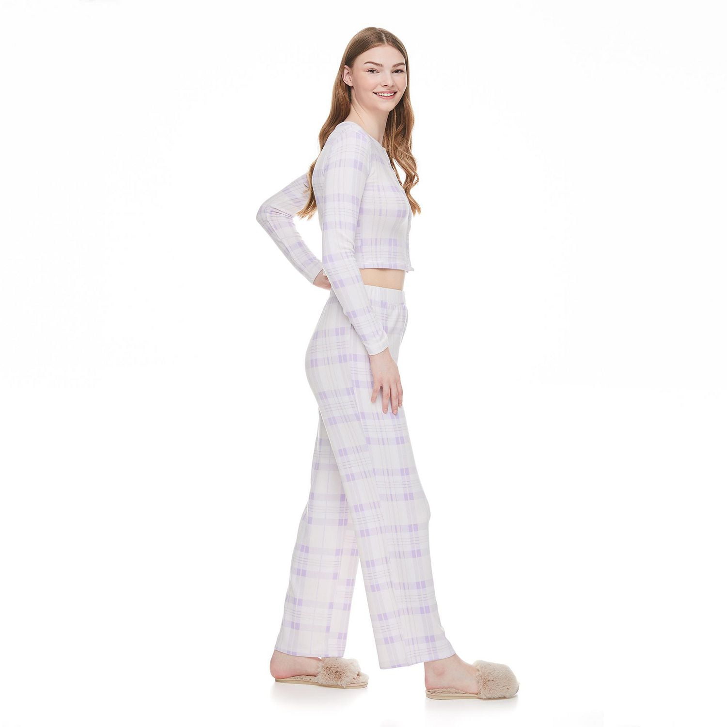 No Boundaries Women's Cardigan and Pant 2-Piece Set