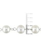 Miadora Collier avec perles d'eau douce blanches de culture 10-11 mm en argent sterling, 30 pouces en longueur – image 2 sur 2