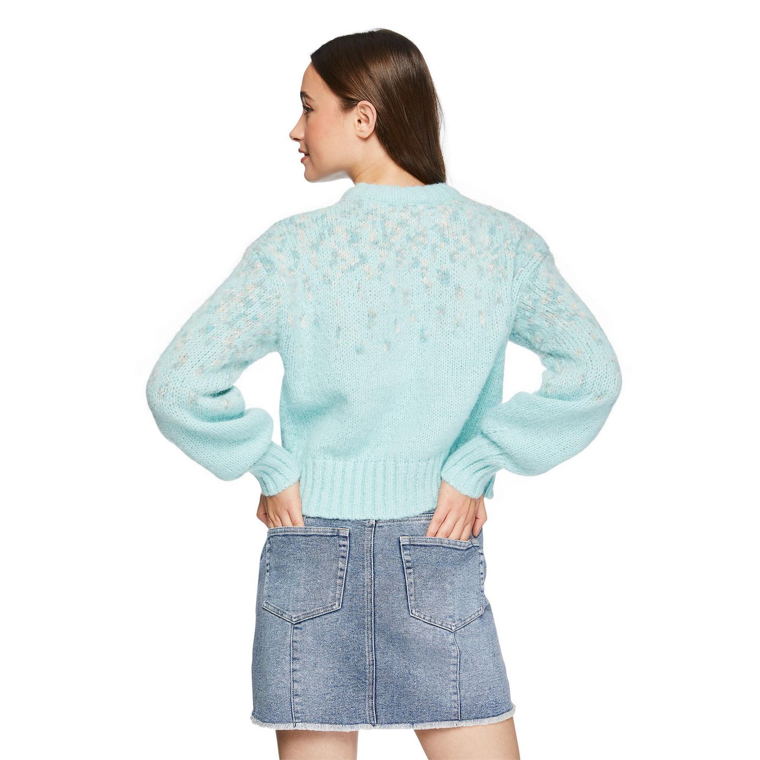No Boundaries Women's Fair Isle Sweater