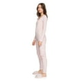 thumbnail image 2 of No Boundaries Women's Velour Sleep Romper, 2 of 6