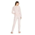 thumbnail image 3 of No Boundaries Women's Velour Sleep Romper, 3 of 6