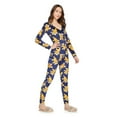 thumbnail image 2 of No Boundaries Women's Velour Sleep Romper, 2 of 6