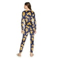 thumbnail image 3 of No Boundaries Women's Velour Sleep Romper, 3 of 6